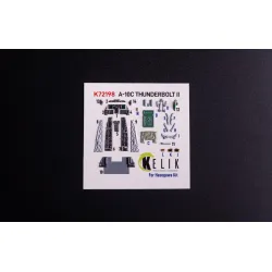 Kelik K72198 1/72 A-10c - Interior 3d Decals For Hasegawa Kit