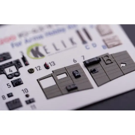 Kelik K72200 1/72 Ki-43-ii Hayabusa - Interior 3d Decals For Arma Hobby Kit