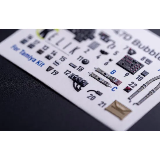 Kelik K72203 1/72 P-47d Bubbletop - Interior 3d Decals For Tamiya Kit