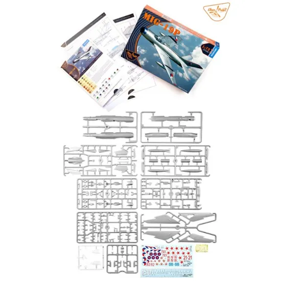 Clear Prop 72056 1/72 Mig-19p Plastic Model Aircraft