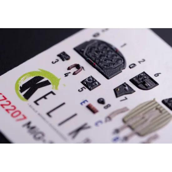 Kelik K72207 1/72 Mig-3 - Interior 3d Decals For Armory Kit