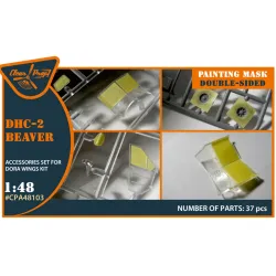Clear Prop Cpa48103 1/48 Dhc-2 Beaver Double-sided Painting Mask On Yellow Kabuki Paper For Dora Wings Kit