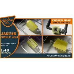 Clear Prop Cpa48105 1/48 Jaguar Single Seat Double-sided Painting Mask On Yellow Kabuki Paper For Airfix Kit