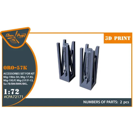 Clear Prop Cpa72171 1/72 Oro-57k Used On The Following Airplanes Mig-19s/P Mig-15bis/Sh Mig-17as Mig-21f/F13/Pf Su-7 Su-7b Bmk/Bkl