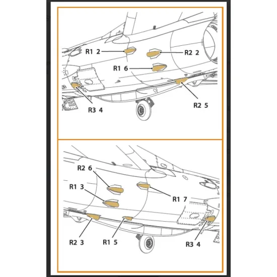 Clear Prop Cpa72172 1/72 Mig-19p/Pm Air Intake For Cp Kits