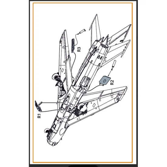 Clear Prop Cpa72187 1/72 Mig-19 Air Brakes For Cp Kits