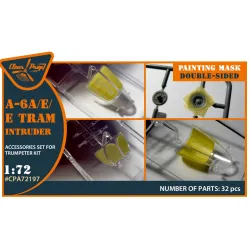 Clear Prop Cpa72197 1/72 A-6a/E/E Tram Intruder Double-sided Painting Mask On Yellow Kabuki Paper For Trumpeter Kit