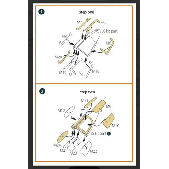 Clear Prop Cpa72197 1/72 A-6a/E/E Tram Intruder Double-sided Painting Mask On Yellow Kabuki Paper For Trumpeter Kit
