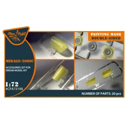 Clear Prop Cpa72198 1/72 Mirage-2000c Double-sided Painting Mask On Yellow Kabuki Paper For Dream Model Kits