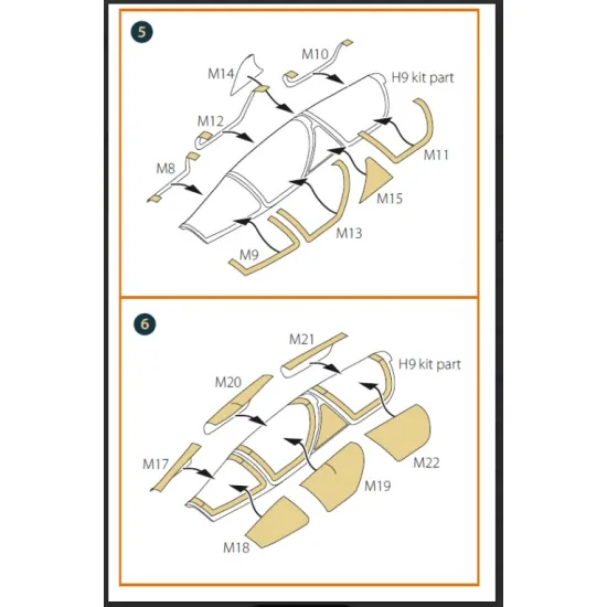 Clear Prop Cpa72201 1/72 Mirage 2000b/N Double-sided Painting Mask On Yellow Kabuki Paper For Modelsvit Kit