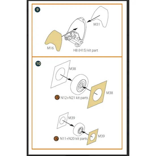 Clear Prop Cpa72201 1/72 Mirage 2000b/N Double-sided Painting Mask On Yellow Kabuki Paper For Modelsvit Kit