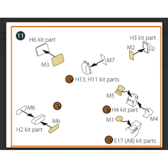 Clear Prop Cpa72201 1/72 Mirage 2000b/N Double-sided Painting Mask On Yellow Kabuki Paper For Modelsvit Kit