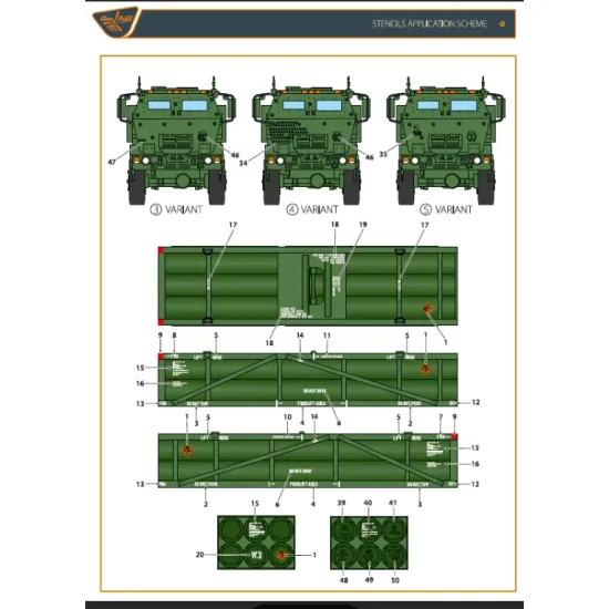 Clear Prop Cpd35001 1/35 M142 Himars In Ukrainian Armed Forces Decal Set For Trumpeter Foreart Kits