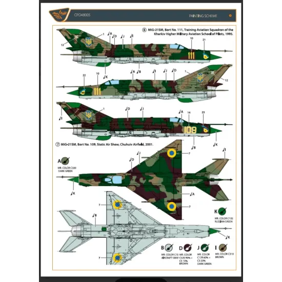 Clear Prop Cpd48005 1/48 Mig-21 In Ukrainian Service