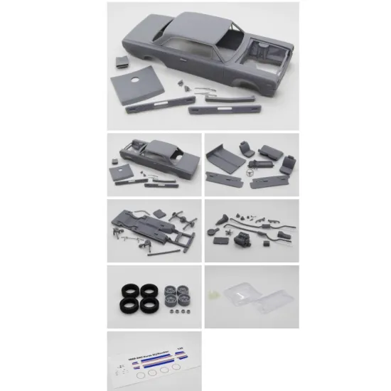 Diolex Dp24151 1/25 3d Print Resin Kit Amc Hurst Sc/Rambler 1969 Full Set With Engine Decals