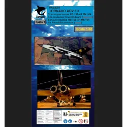 Katran 4871 1/48 Panavia Tornado Adv F3 Exhaust Nozzles Rb 199-4r Mk104 Closed For Revell/Eduard