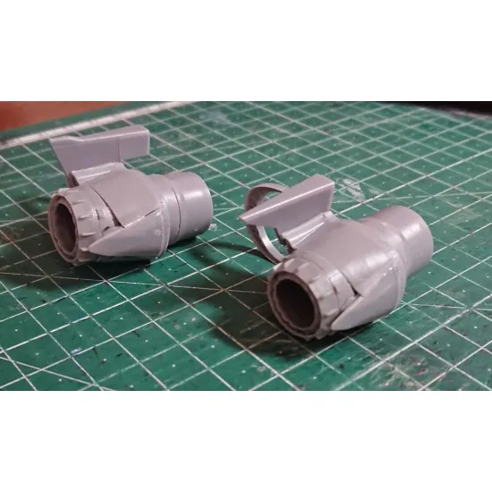 Katran 4871 1/48 Panavia Tornado Adv F3 Exhaust Nozzles Rb 199-4r Mk104 Closed For Revell/Eduard