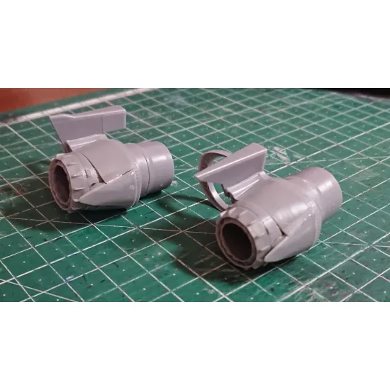 Katran 4874 1/48 Panavia Tornado Ecr/Assta 3 1 Exhaust Nozzles Rb 199-4r Mk105 Closed For Revell/Eduard