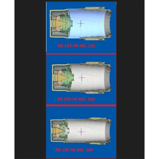Katran 4877 1/48 Panavia Tornado Ecr/Assta 3 1 Exhaust Nozzles Rb 199-4r Mk105 Varied For Revell/Eduard /For Dioramas/
