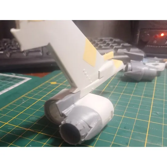 Katran 4878 1/48 Panavia Tornado Adv F 3 Of The Granby Period Exhaust Nozzles Rb 199-4r Mk106 Opened For Revell/Eduard