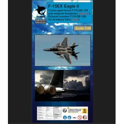 Katran 4880 1/48 F-15ex Eagle 2 Exhaust Nozzles Engine F-110-ge-129 Closed For Academy