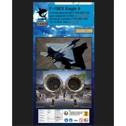Katran 4885 1/48 F-15ex Eagle 2 Exhaust Nozzles Engine F-110-ge-129 Opened For Gwh