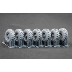 Scalex Wm-35009s 1/35 Kamaz 4310 Sagged Wheel Set For Trumpeter