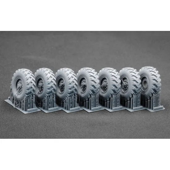 Scalex Wm-35009s 1/35 Kamaz 4310 Sagged Wheel Set For Trumpeter