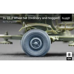 Scalex Wm-35010c 1/35 Zu 23-2 Ordinary And Sagged Wheel Set