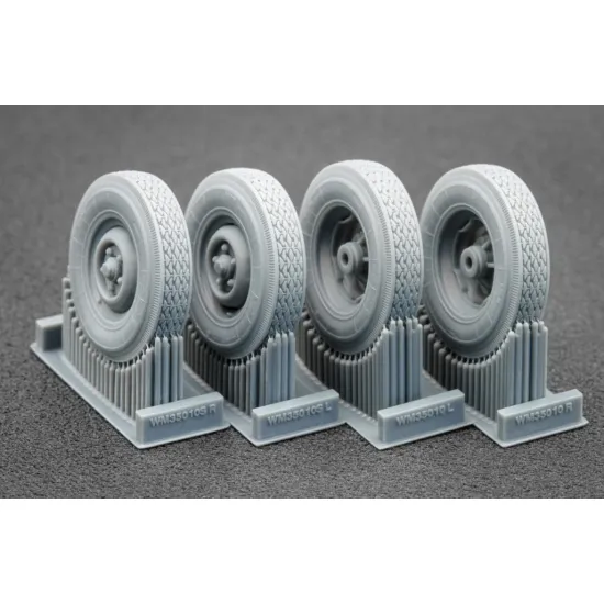Scalex Wm-35010c 1/35 Zu 23-2 Ordinary And Sagged Wheel Set