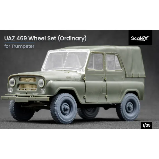 Scalex Wm-35007 1/35 Uaz 469 Ordinary Wheel Set For Trumpeter
