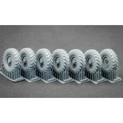 Scalex Wm-35017 1/35 Zil 131 Ordinary Wheel Set For Icm