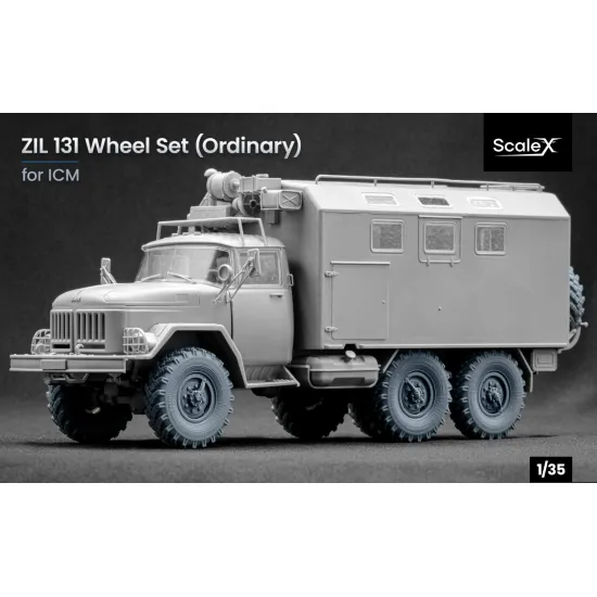 Scalex Wm-35017 1/35 Zil 131 Ordinary Wheel Set For Icm