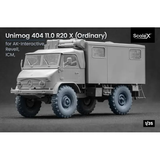 Scalex Wm-35023 1/35 Unimog 404 11 0r20 Xordinary V2 Ordinary Wheel Set