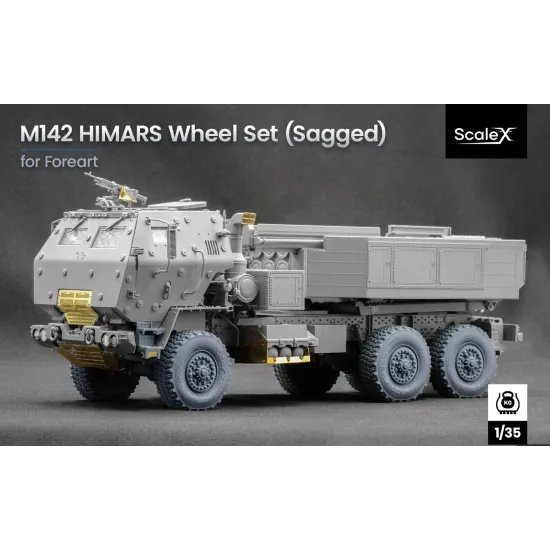 Scalex Wm-35024s 1/35 Himars Sagged Wheel Set For Foreart