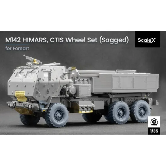 Scalex Wm-35025s 1/35 Himars Ctis Sagged Wheel Set For Foreart