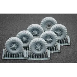 Scalex Wm-72001s 1/72 Zil 131 Sagged Wheel Set For Icm