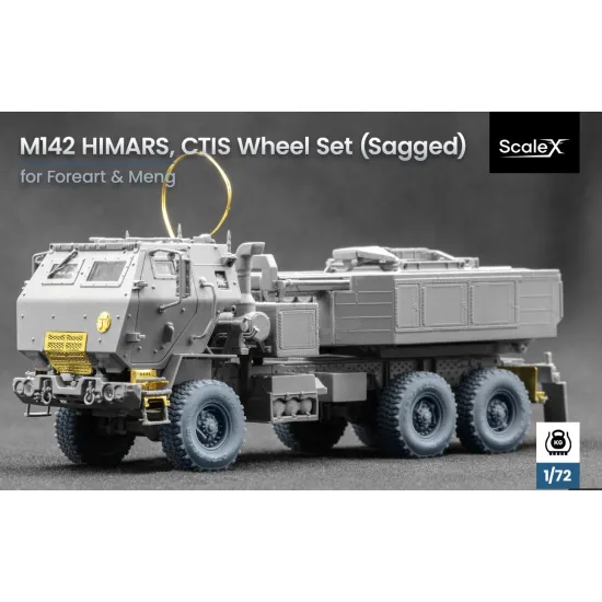 Scalex Wm-72003s 1/72 Himars Ctis Sagged Wheel Set For Foreart And Meng