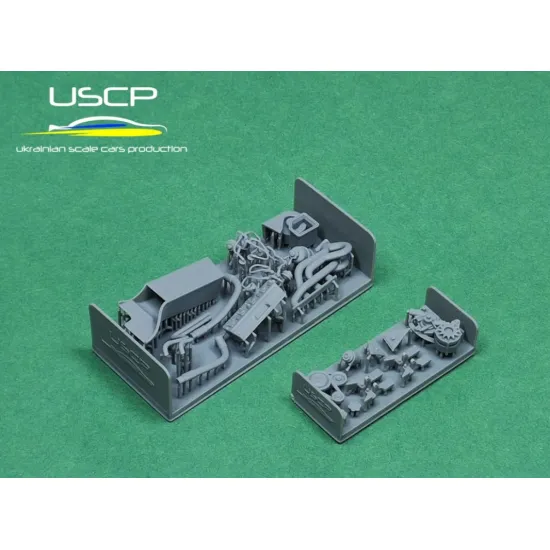 Uscp 24t075 1/24 Renault 5 Alpine Engine Detail Up Resin Model