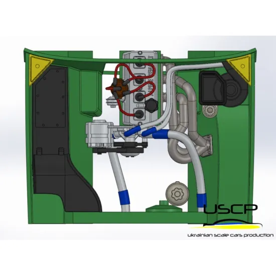 Uscp 24t075 1/24 Renault 5 Alpine Engine Detail Up Resin Model