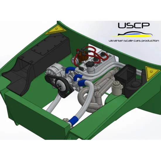 Uscp 24t075 1/24 Renault 5 Alpine Engine Detail Up Resin Model