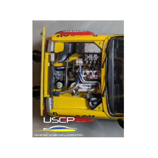 Uscp 24t075 1/24 Renault 5 Alpine Engine Detail Up Resin Model