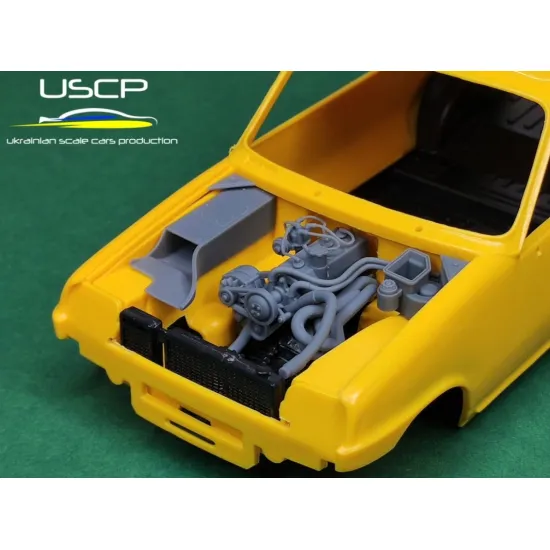 Uscp 24t075 1/24 Renault 5 Alpine Engine Detail Up Resin Model