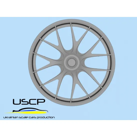 Uscp 24p169 1/24 Porsche 918 Weissach Magnesium Wheels 20/21 Resin Model