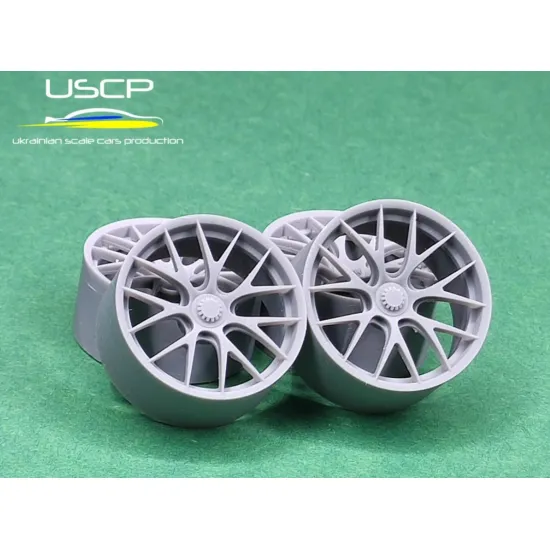 Uscp 24p169 1/24 Porsche 918 Weissach Magnesium Wheels 20/21 Resin Model