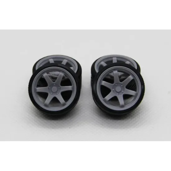 Diolex Dp24158 1/24 Wheels 19 Inch Rota Ik-r For Tamiya Fujimi Aoshima Revell