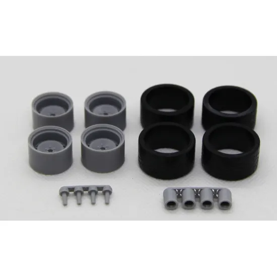 Diolex Dp24162 1/24 Wheels 17 Inch Banded Steels Ultra Deep For Tamiya Fujimi Aoshima Revell