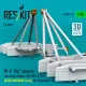 Reskit Rsu35-0035 1/35 Mi-8 Hip Weapon Mounting Frame With Bd3-57krv Ussr/Ukraine Early For Trumpeter Kit 2 Pcs