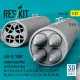 Reskit Rs32-0534 1/32 Lau-10 Zuni Rocket Launcher For Us Army And Navy 2 Pcs
