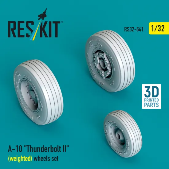Reskit Rs32-0541 1/32 A-10 Thunderbolt Ii Weighted Wheels Set